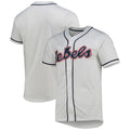 Rebec O.Miss Rebels Replica Baseball Jersey White Stitched American College Jerseys