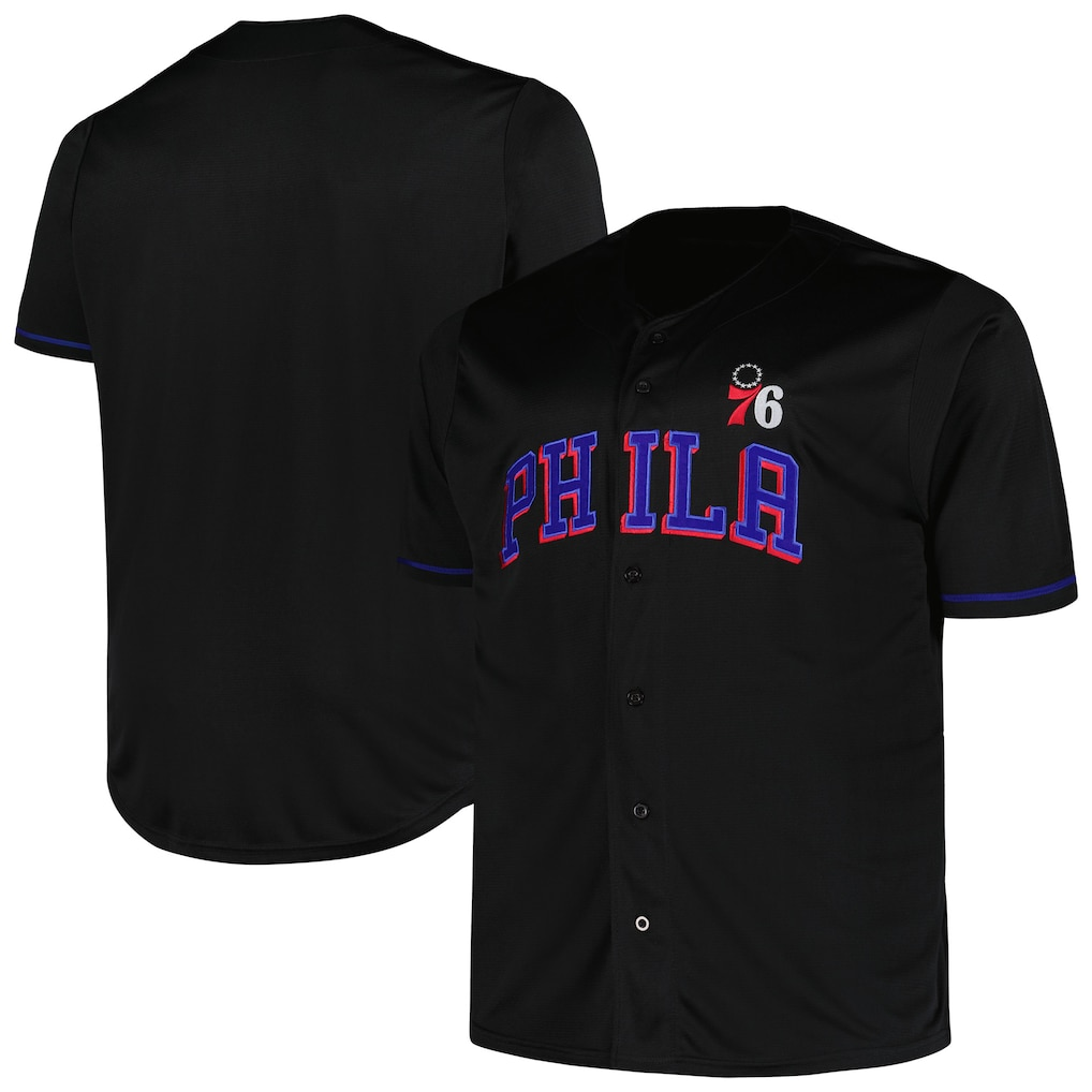 Rebec P.76ers Profile Black Big & Tall Pop Jerseys