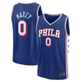 Rebec P.76ers #0 Tyrese Maxey  Royal Fast Break Replica Jerseys - Icon Edition