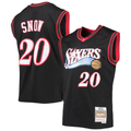 Rebec P.76ers #20 Eric Snow Mitchell & Ness Black 200001 Hardwood Classics Swingman Jerseys