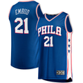 Rebec P.76ers #21 Joel Embiid Royal Big & Tall Fast Break Player Jerseys - Icon Edition