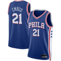 Rebec P.76ers #21 Joel Embiid Royal Swingman Jerseys - Icon Edition