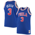 Rebec P.76ers #3 Allen Iverson Mitchell & Ness Royal 199697 Big & Tall Hardwood Classics Swingman Jerseys