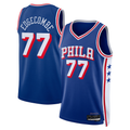 Rebec P.76ers #77 V. J. Edgecombe Royal 2025  Draft First Round Pick Swingman Jerseys - Icon Edition