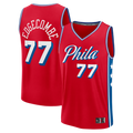 Rebec P.76ers #77 VJ Edgecombe  Red Fast Break Replica Player Jerseys - Statement Edition