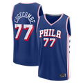 Rebec P.76ers #77 VJ Edgecombe  Royal Fast Break Jerseys - Icon Edition