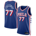 Rebec P.76ers #77 VJ Edgecombe Royal Swingman Jerseys - Icon Edition