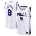 Rebec P.76ers #8 Paul George White Fast Break Replica Player Jerseys