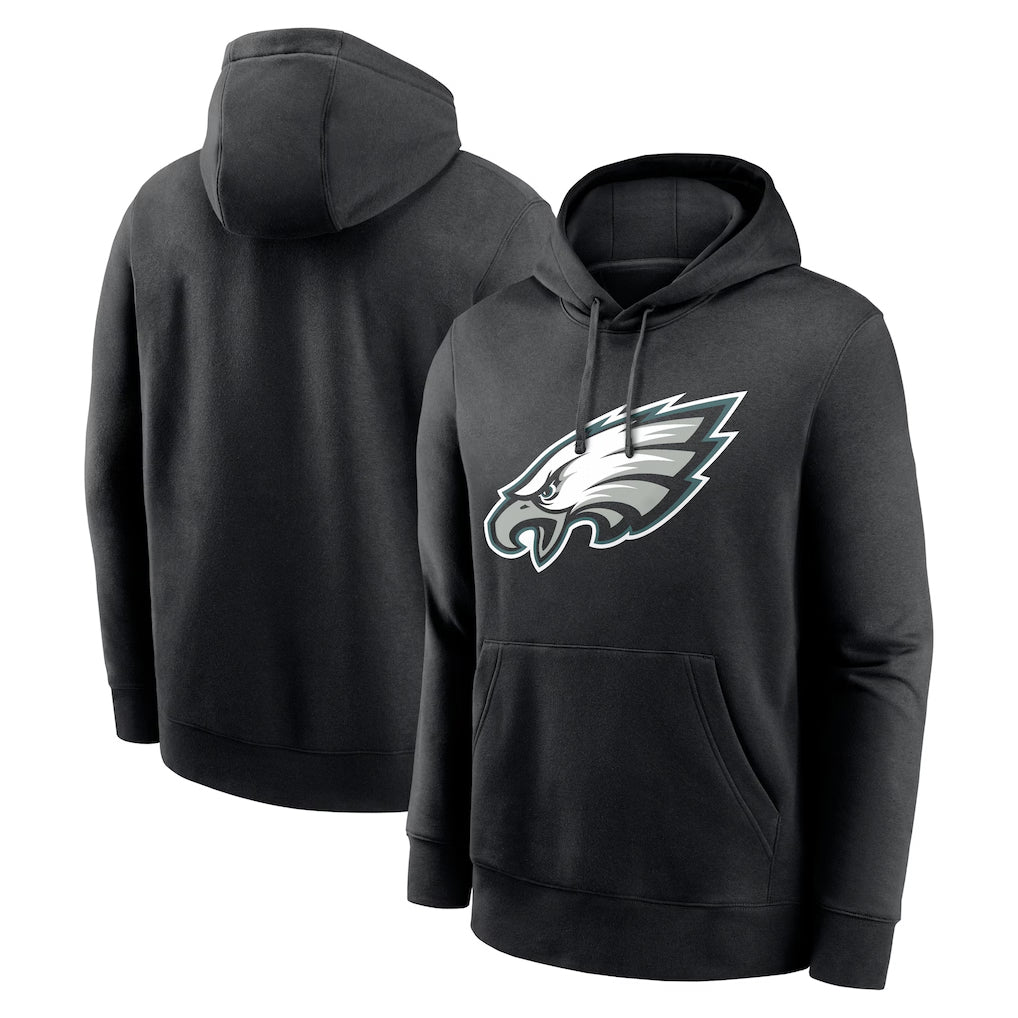 Rebec P.Eagles Black LOGO Pullover Hoodies Home Game Stitched Jerseys
