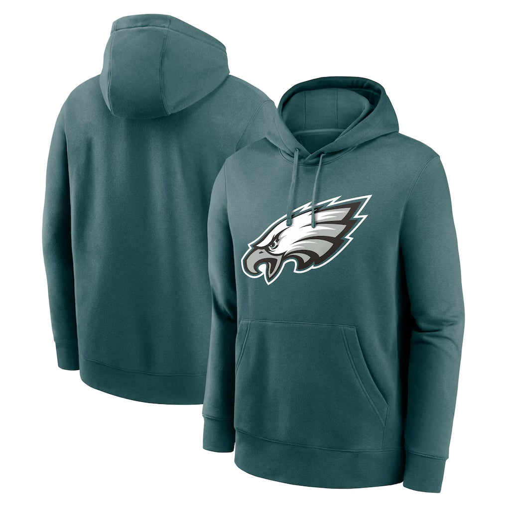 Rebec P.Eagles Midnight Green Performance Pullover Hoodies Home Game Blank Player Stitched Jerseys