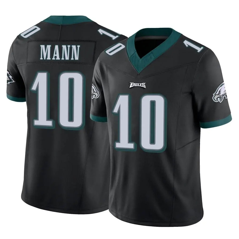Rebec P.Eagles #10 Braden Mann Player Black Limited Vapor F.U.S.E. Home Game Stitched Jerseys