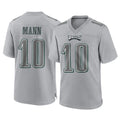 Rebec P.Eagles #10 Braden Mann Player Gray Atmosphere Fashion Home Game Stitched Jerseys