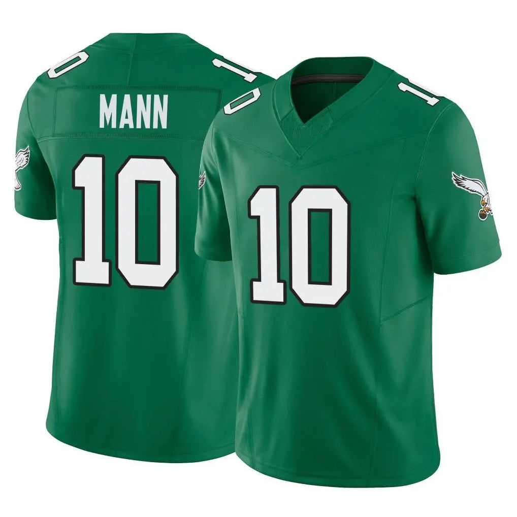 Rebec P.Eagles #10 Braden Mann Player Green Kelly Alternate Vapor F.U.S.E. Home Game Stitched Jerseys