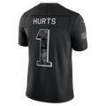 Rebec  P.Eagles #1 Jalen Hurts Black 2026 Salute to Service Stitched Limited Jersey