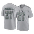 Rebec P.Eagles #27 Quinyon Mitchell Player Gray Atmosphere Fashion Home Game Stitched Jerseys