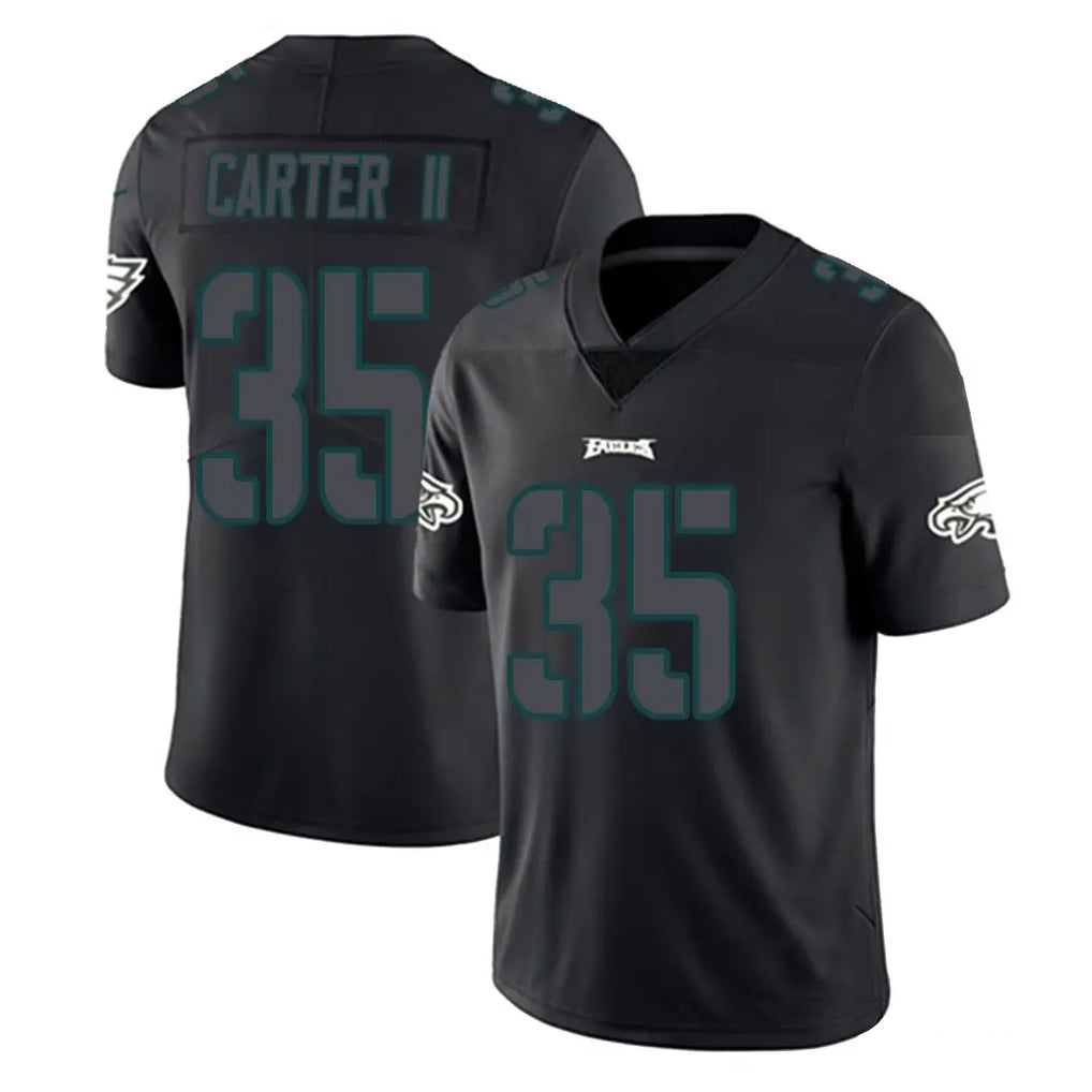 Rebec P.Eagles #35 Michael Carter II Player Limited Black Impact Home Game Stitched Jerseys