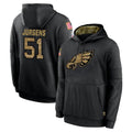 Rebec P.Eagles #51 Cam Jurgens Player Black Salute to Service Hoodies Limited Game Stitched Jerseys