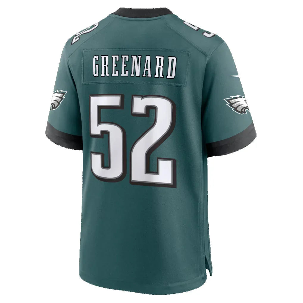 Rebec P.Eagles #52 Jonathan Greenard Midnight Green Team Game Jersey