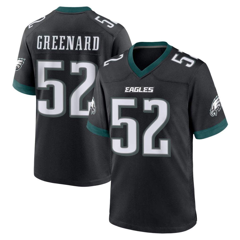 Rebec P.Eagles #52 Jonathan Greenard Player Black Game Home Stitched Jerseys