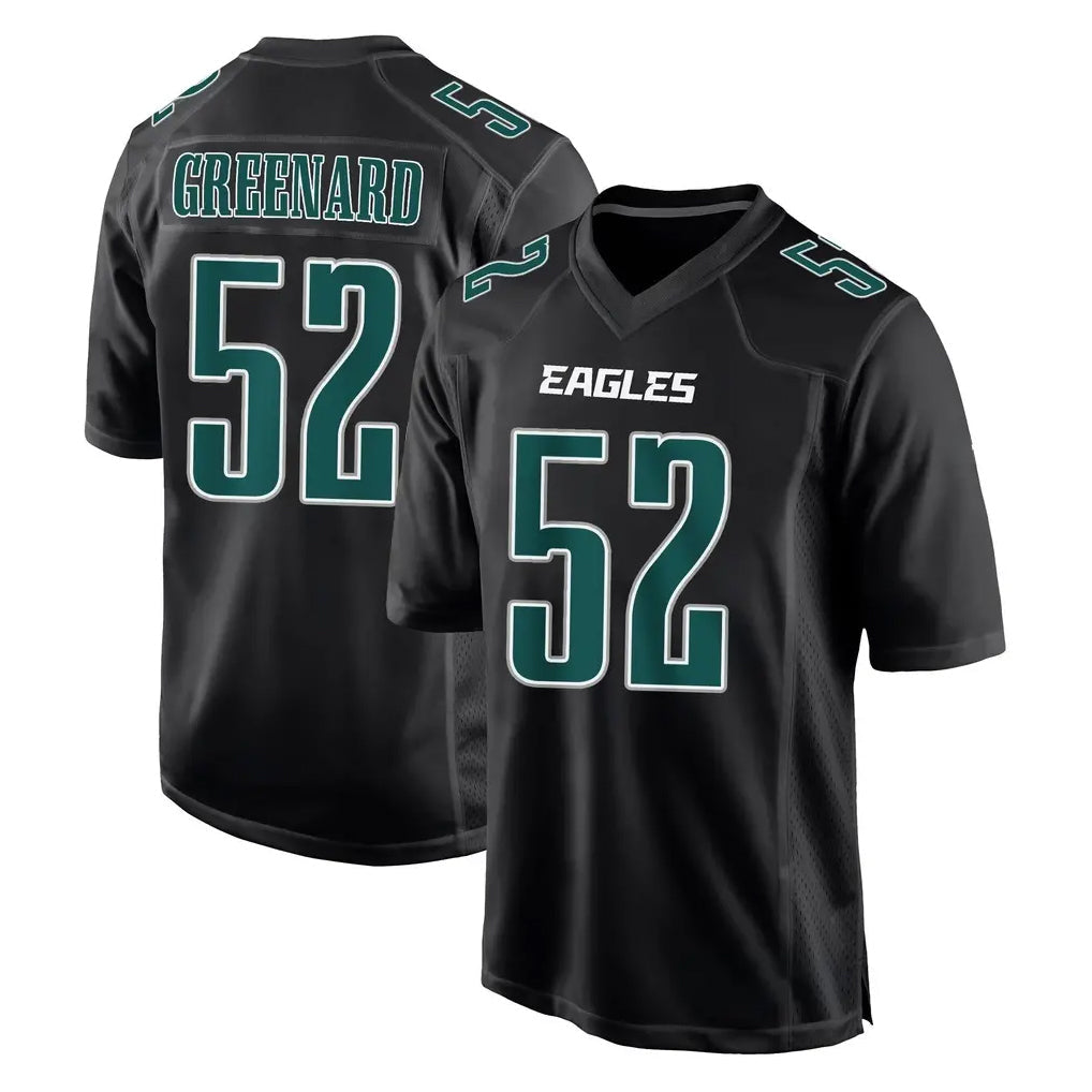 Rebec P.Eagles #52 Jonathan Greenard Player Carbon Black Fashion Home Game Stitched Jerseys