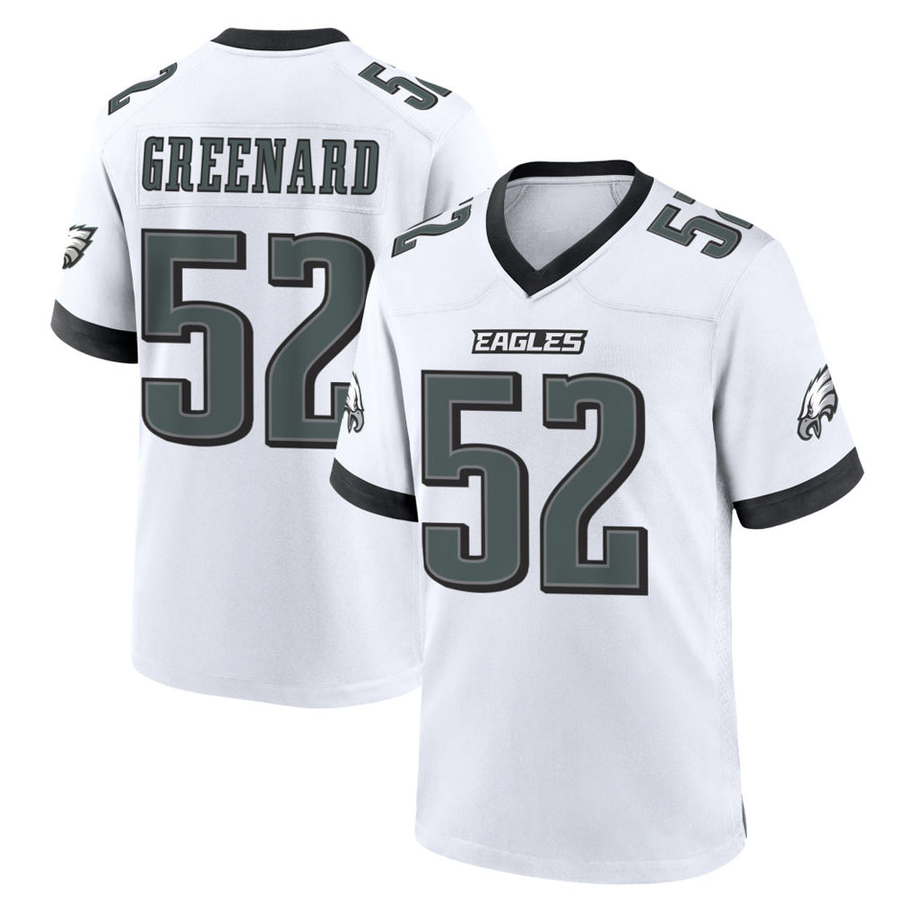 Rebec P.Eagles #52 Jonathan Greenard Player White Game Home Stitched Jerseys