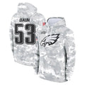 Rebec P.Eagles #53 Zack Baun Player Arctic Camo Salute to Service Pullover Hoodies Limited Game Stitched Jerseys