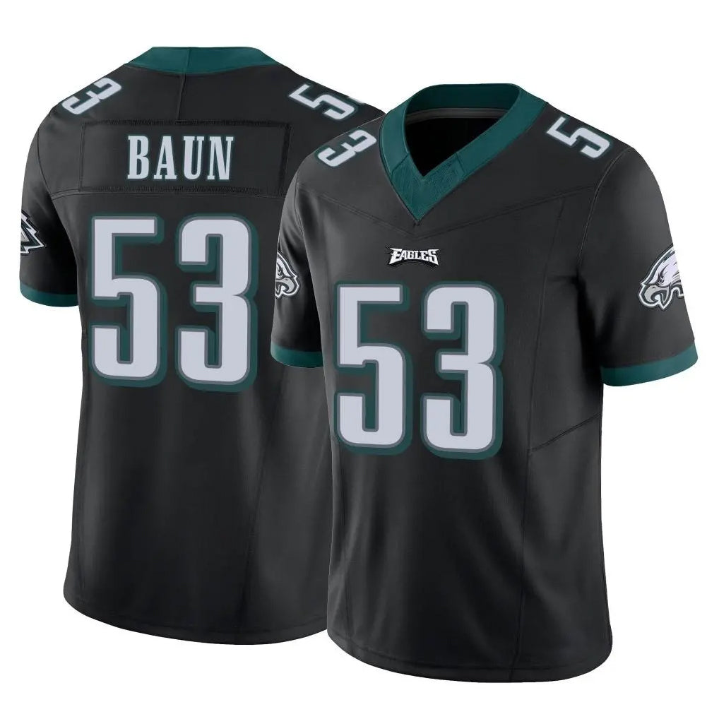 Rebec P.Eagles #53 Zack Baun Player Black Limited Vapor F.U.S.E. Home Game Stitched Jerseys