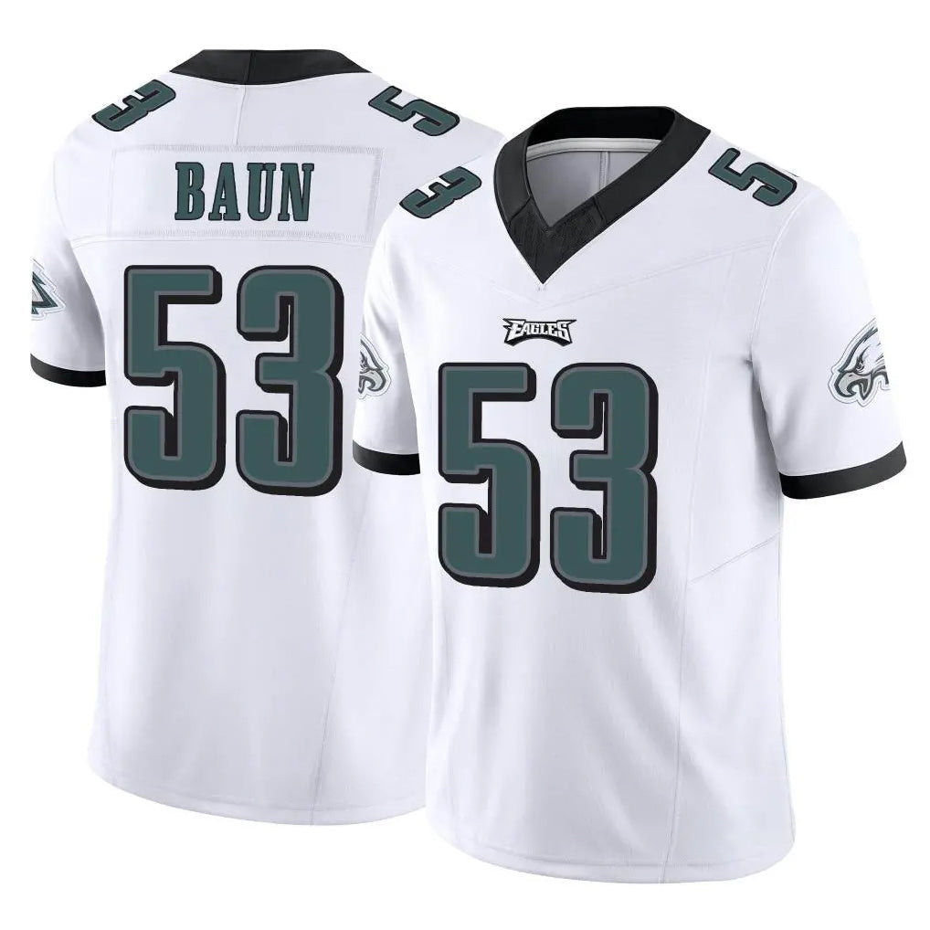 Rebec P.Eagles #53 Zack Baun Player White Limited Vapor F.U.S.E. Home Game Stitched Jerseys