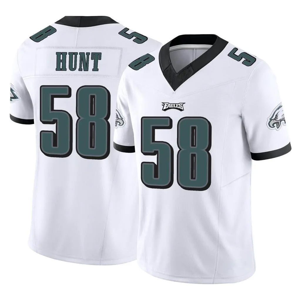 Rebec P.Eagles #58 Jalyx Hunt Player White Limited Vapor F.U.S.E. Home Game Stitched Jerseys
