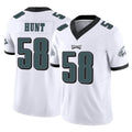 Rebec P.Eagles #58 Jalyx Hunt Player White Limited Vapor F.U.S.E. Home Game Stitched Jerseys