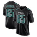 Rebec P.Eagles #65 Lane Johnson Player Carbon Black Fashion Home Game Stitched Jerseys