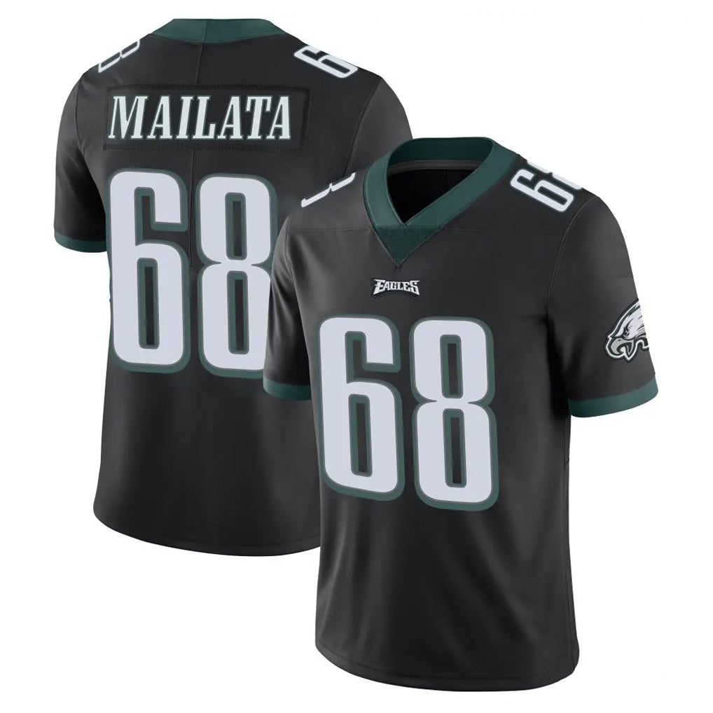 Rebec P.Eagles #68 Jordan Mailata Player Black Limited Vapor Untouchable Home Game Stitched Jerseys