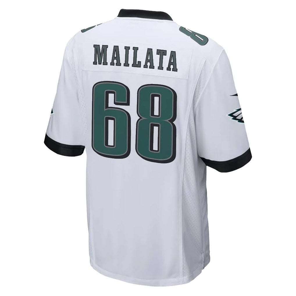 Rebec P.Eagles #68 Jordan Mailata Player White Limited Vapor F.U.S.E. Home Game Stitched Jerseys
