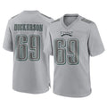 Rebec P.Eagles #69 Landon Dickerson Player Gray Atmosphere Fashion Home Game Stitched Jerseys