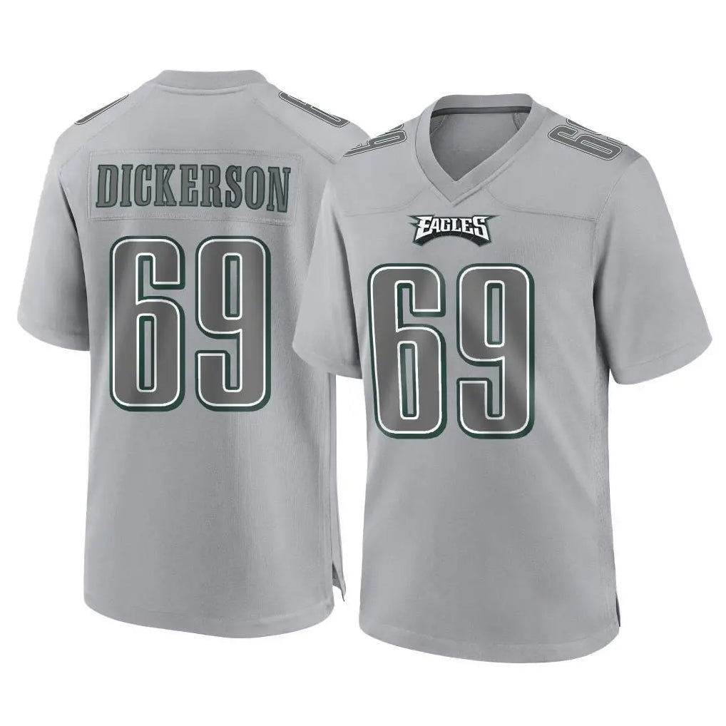 Rebec P.Eagles #69 Landon Dickerson Player Gray Atmosphere Fashion Home Game Stitched Jerseys