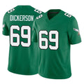 Rebec P.Eagles #69 Landon Dickerson Player Green Kelly Alternate Vapor F.U.S.E. Home Game Stitched Jerseys
