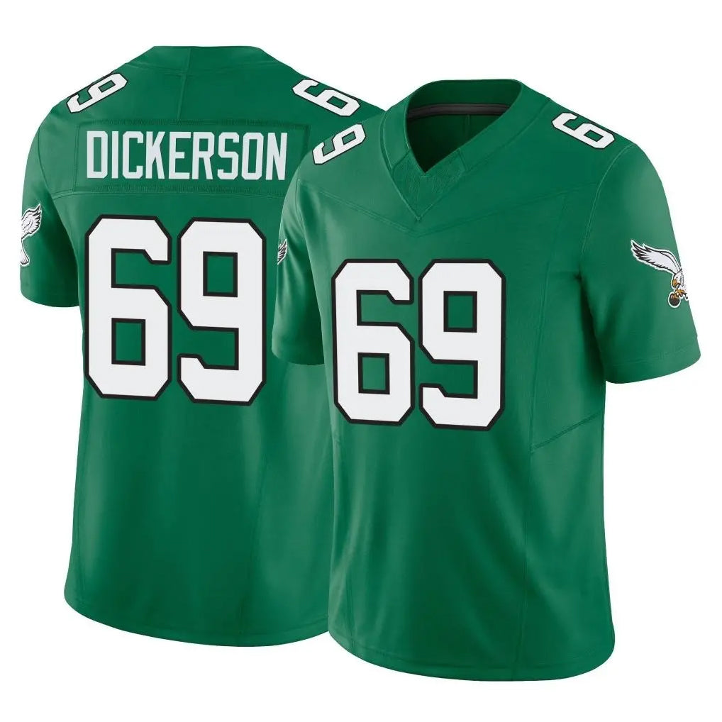 Rebec P.Eagles #69 Landon Dickerson Player Green Kelly Alternate Vapor F.U.S.E. Home Game Stitched Jerseys