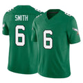 Rebec P.Eagles #6 DeVonta Smith Player Green Kelly Alternate Vapor F.U.S.E. Home Game Stitched Jerseys