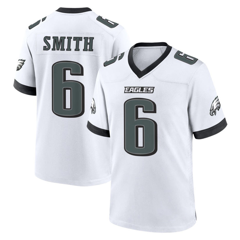 Rebec P.Eagles #6 DeVonta Smith Player White Game Home Stitched Jerseys