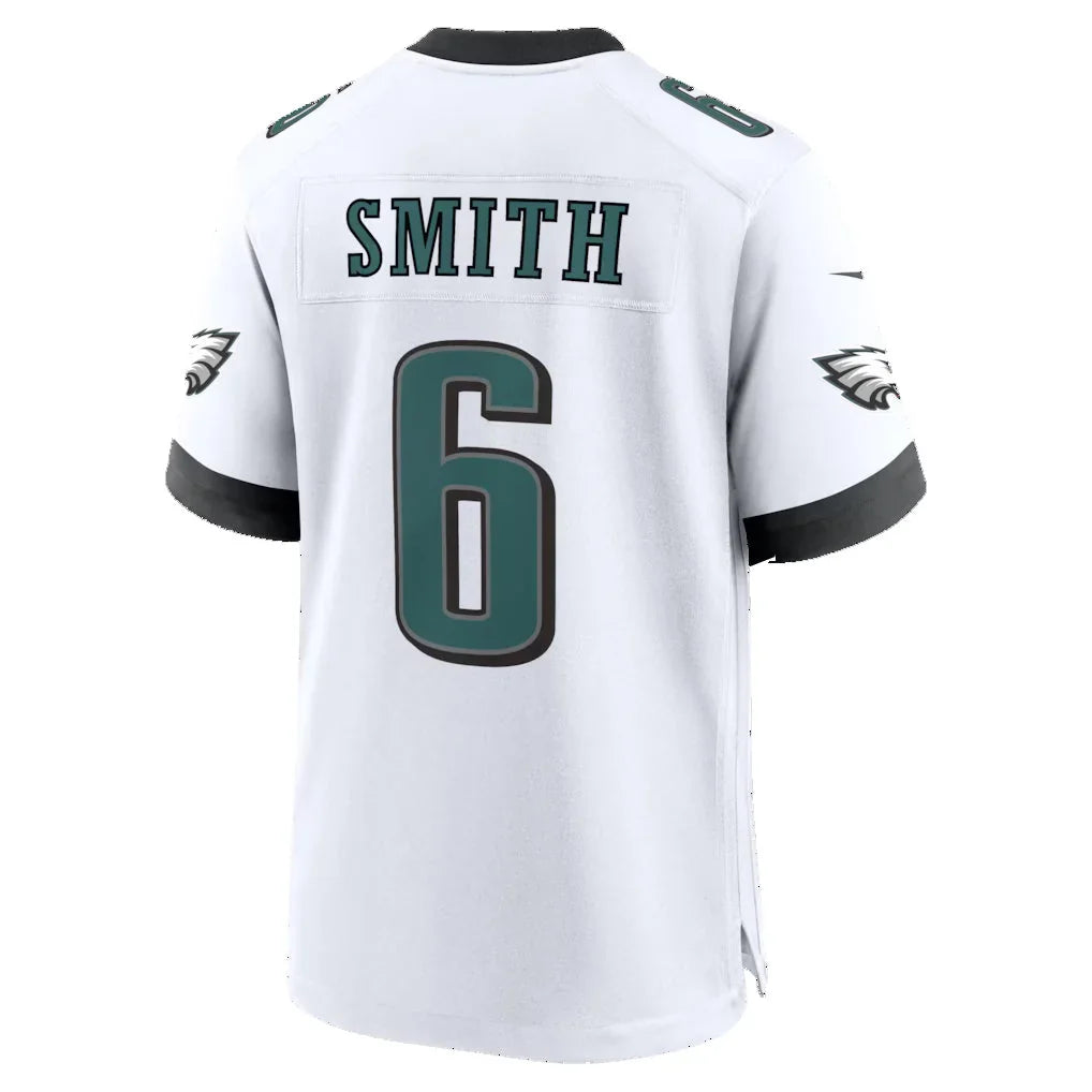 Rebec P.Eagles #6 DeVonta Smith White Game Jersey