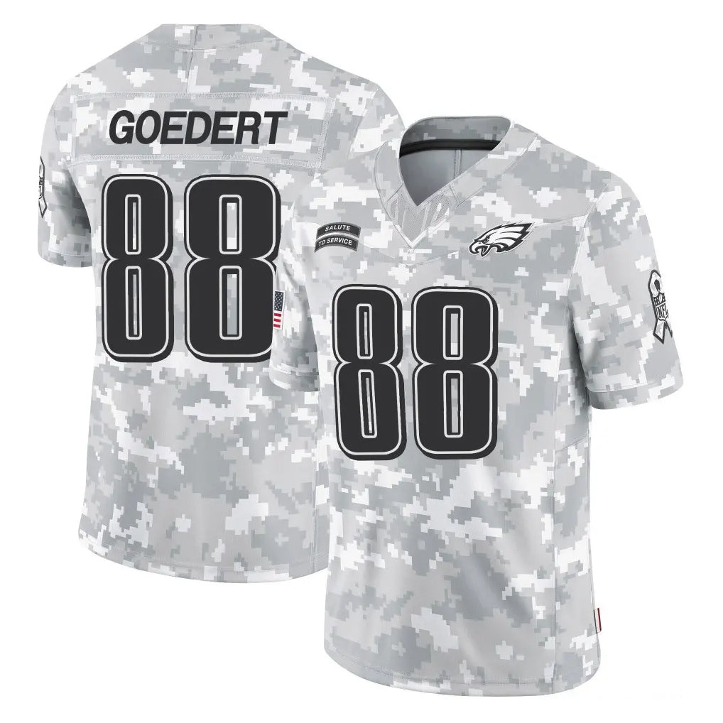 Rebec P.Eagles #88 Dallas Goedert Player Arctic Camo Salute to Service Limited Game Stitched Jerseys