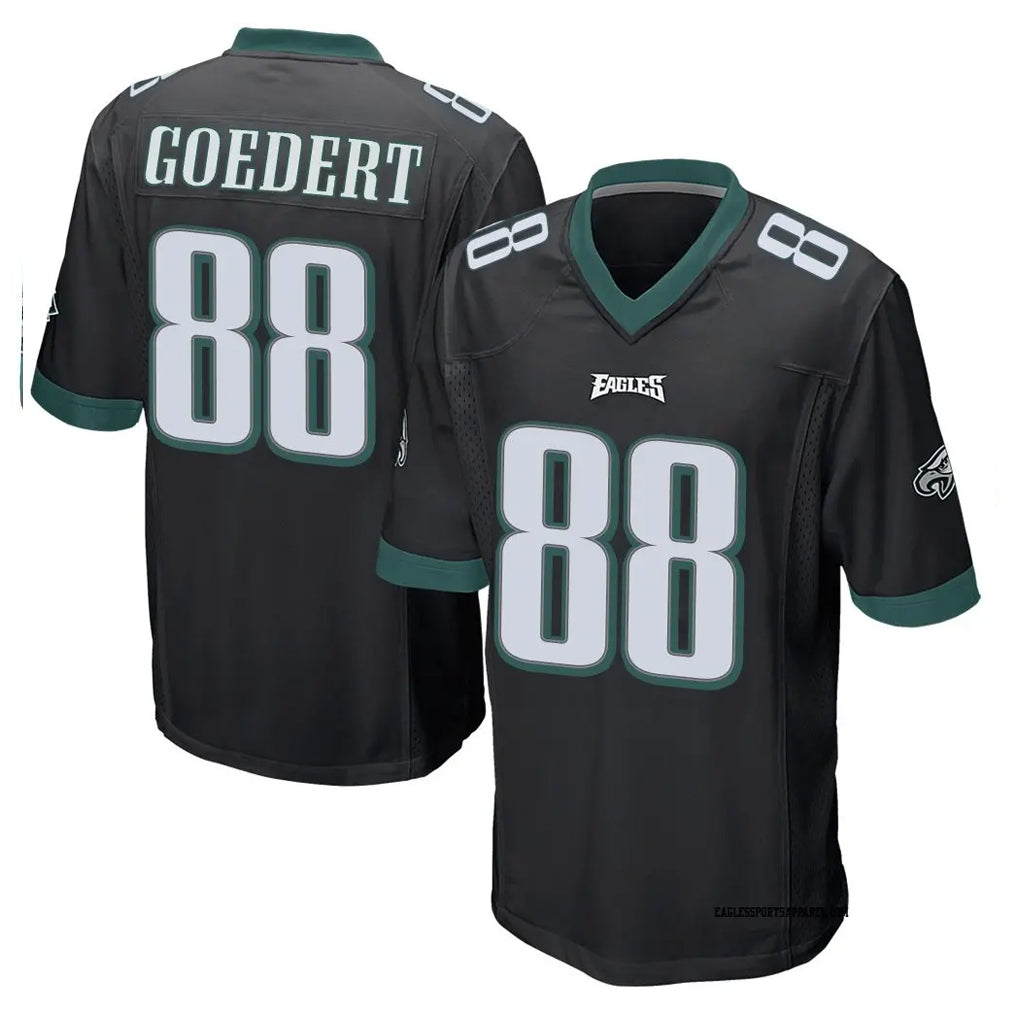 Rebec P.Eagles #88 Dallas Goedert Player Black Home Game Stitched Jerseys