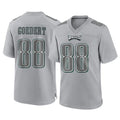 Rebec P.Eagles #88 Dallas Goedert Player Gray Atmosphere Fashion Home Game Stitched Jerseys