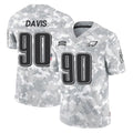 Rebec P.Eagles #90 Jordan Davis Player Arctic Camo Salute to Service Limited Game Stitched Jerseys