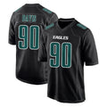 Rebec P.Eagles #90 Jordan Davis Player Carbon Black Fashion Home Game Stitched Jerseys