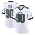 Rebec P.Eagles #90 Jordan Davis Player White Game Home Stitched Jerseys