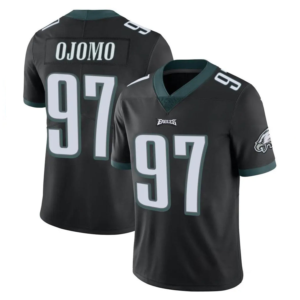 Rebec P.Eagles #97 Moro Ojomo Player Black Limited Vapor Untouchable Home Game Stitched Jerseys