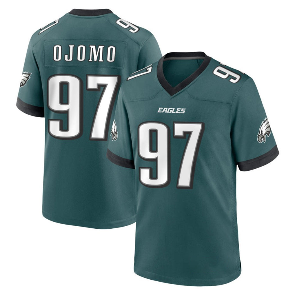 Rebec P.Eagles #97 Moro Ojomo Player Green Home Game Stitched Jerseys