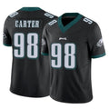 Rebec P.Eagles #98 Jalen Carter Player Black Limited Vapor F.U.S.E. Home Game Stitched Jerseys