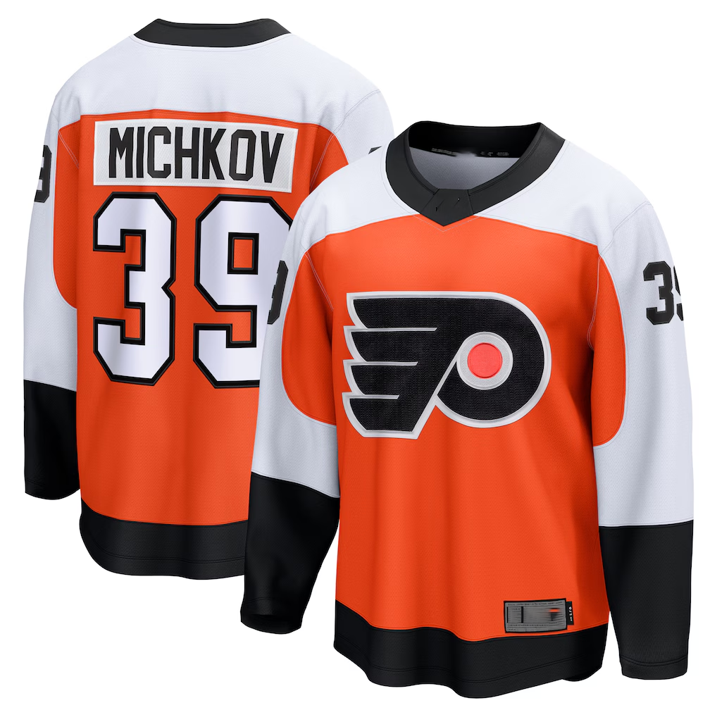 Rebec P.Flyers #39 Matvei Michkov Orange Home Premium Jerseys